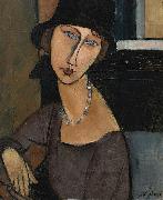 Amedeo Modigliani Jeanne Hebuterne oil